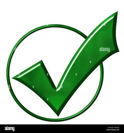 ticked circle stock photo alamy