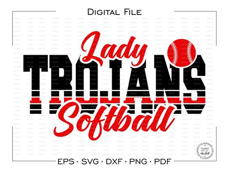 Digital Eps Softball Svg Svg Dxf Pdf Softball Htv Cut File Vector Png