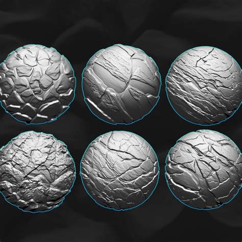 Artstation Rock Stone Alphas Displacement Maps For Zbrush