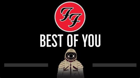 Foo Fighters Best Of You Cc Karaoke Instrumental Lyrics Youtube