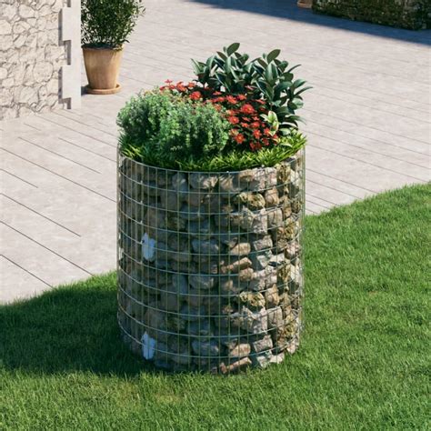 Poteau à gabion circulaire Acier galvanisé Ø100x100 cm vidaXL Leroy