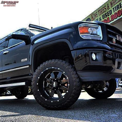 Gmc Sierra 2500 Hd Moto Metal Mo962 Wheels Gloss Black And Milled