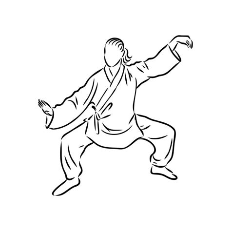 Qigong Vector Sketch Vector Art At Vecteezy