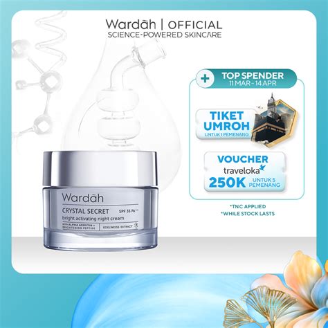 Jual Wardah Crystal Secret Bright Activating Night Cream Krim Malam