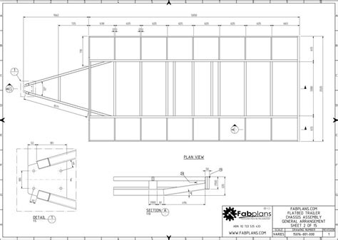 3000kg Flatbed Trailer Plans - Fabplans