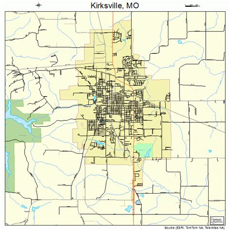 Kirksville Missouri Street Map 2939026