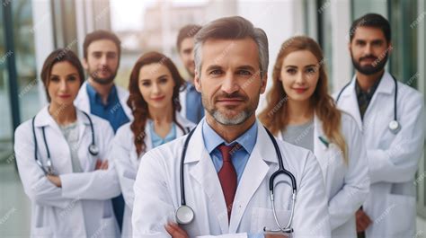 Premium AI Image | Group of doctors standing in hospital Happy doctors day