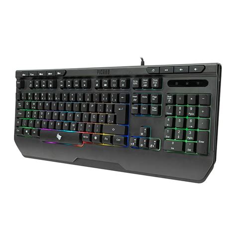 Teclado Gamer Pichau P432 Venus RGB ABNT2 Preto PGK P432VN RGB01