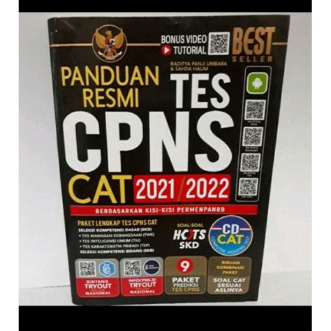 Jual BUKU PANDUAN RESMI TES CPNS CAT 2021 2022 Shopee Indonesia