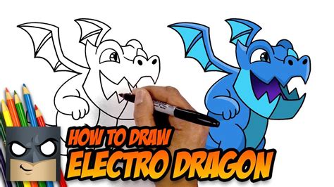 How To Draw Clash Royale ELECTRO DRAGON