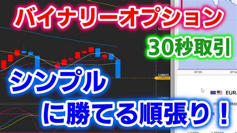 バイナリーオプション「シンプルに勝てる順張り！」30秒取引 Youtube