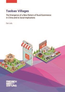 Taobao Villages The Emergence Of A New Pattern Of Rural Ecommerce In