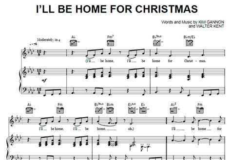 Pentatonix Ill Be Home For Christmas Free Sheet Music PDF For Piano