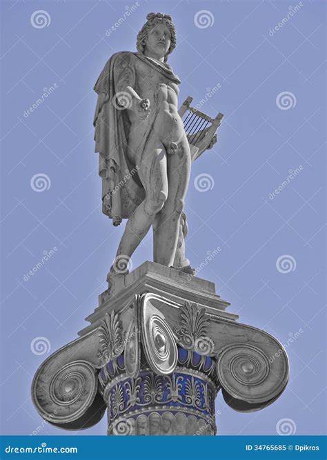 Apollo The Ancient Greek God Of Music And Poetry Stock Image Image Of