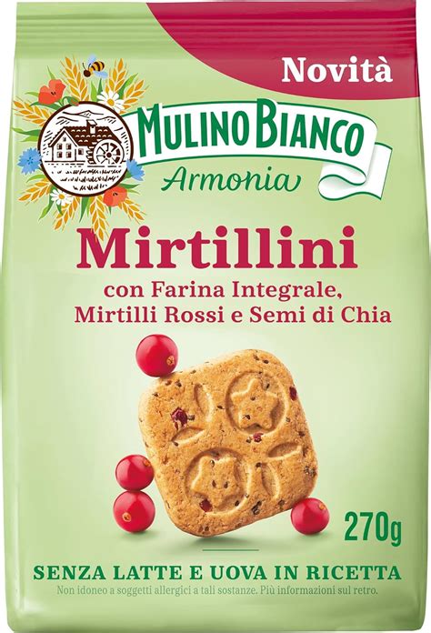 Mulino Bianco Mirtillini Biscotti Frollini Con Farina Integrale