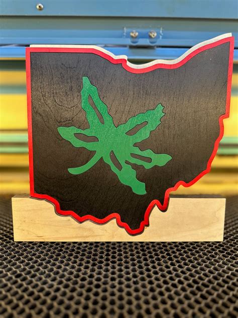 Ohio State Buckeyes Leaf Logo Ohio State Durable Buckeye Leaf Sticker.