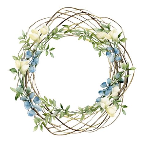 Premium Ai Image Wire Grid Gate With Willow Wreath Capturing The D