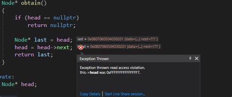 C Read Access Violation In Custom Memory Pool Allocator Stack