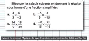 E Chapitre Op Rations Avec Les Nombres En Criture Fractionnaire