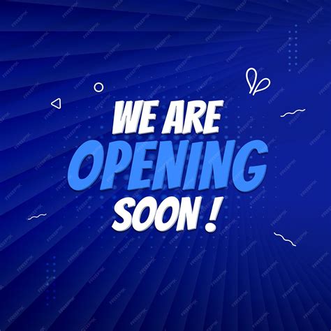 Premium Vector | We are opening soon vector abstract background