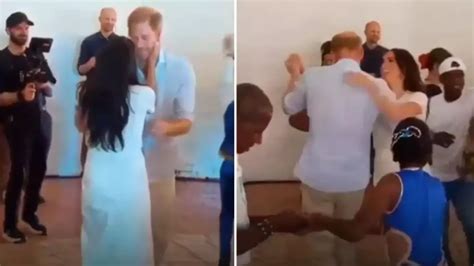 Meghan Markle ve Prens Harry Kolombiya da salsa dansı yaptıkları