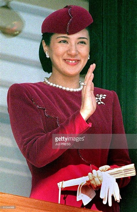 Japanese Crown Princess Masako Smiles As She Waves To Wellwishers