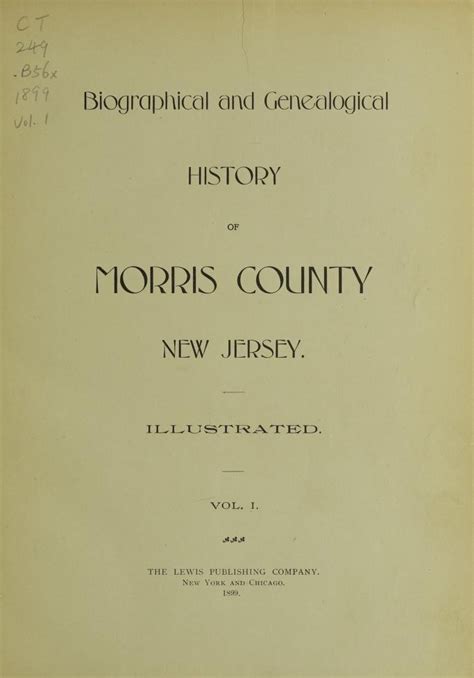 Champaign Illinois Genealogy Book Morris County Index Page Address