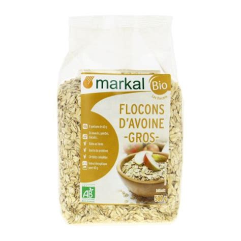 Markal Flocons D Avoine Gros Bio 500g Naturalia Courses En Ligne Et