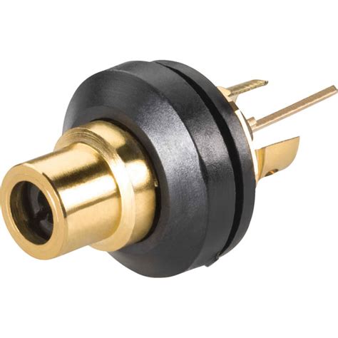 Bkl Electronic Gold Plated Phono Mounted Socket 0101147t Black Rapid