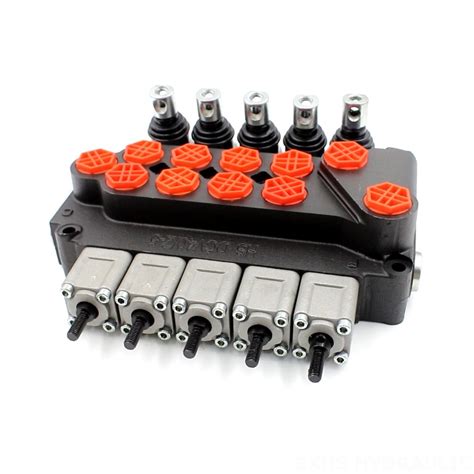 DCV40Z Manual 5 Spool Monoblock Directional Valve Boxinhuasheng Hydraulic