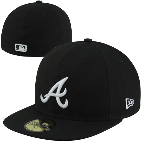 New Era Atlanta Braves Black League Basic 59fifty Fitted Hat