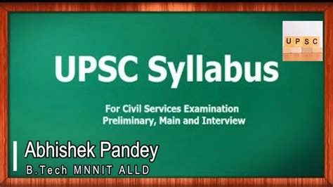 Upsc Cse Syllabus Exam Pattern Books Youtube