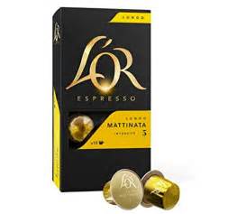 Capsules Lungo Mattinata L Or Espresso Pour Nespresso