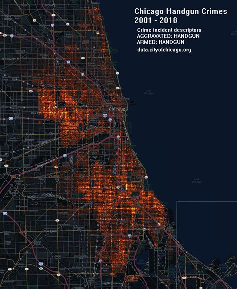 Chicago Handgun Crime Maps 2001-2018 | MantasCode