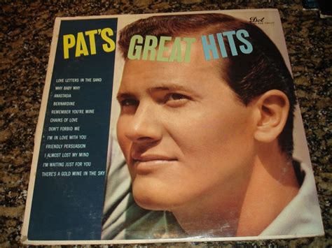 Pat Boone Pats Great Hits Lp 1957 Vgvg Rare Vintage Dot Records