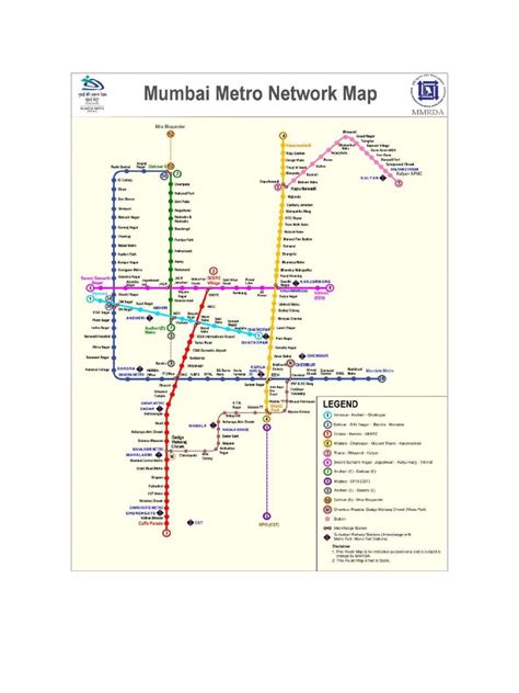 Metro Train Network Route Map | PDF