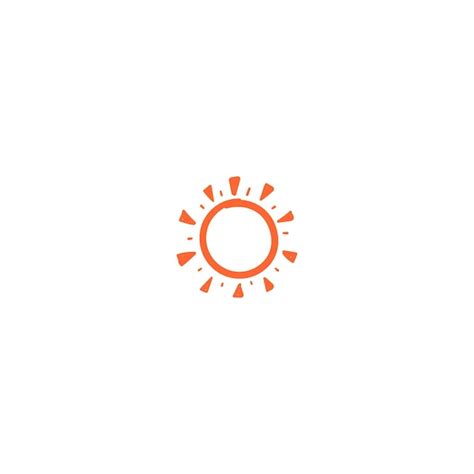 Premium Vector Sunset Hand Drawn Element Vector Symbol