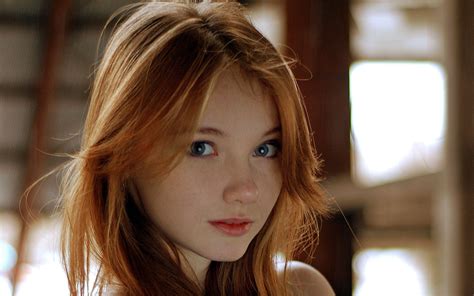 Olesya Kharitonova Model Redhead Snow Hd Wallpaper Rare Gallery