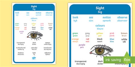 Sight Vocabulary Display Poster Teacher Made