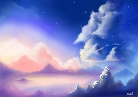 Sky galaxy by Azhelic on DeviantArt