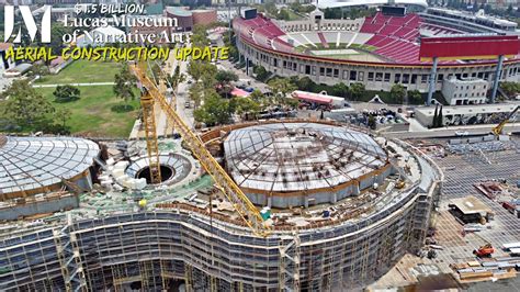 Billion George Lucas Museum Aerial Construction Tour Next To La