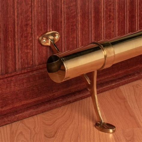 Custom Polished Brass Bar Foot Rail Kit High Quality Metal Bar Foot