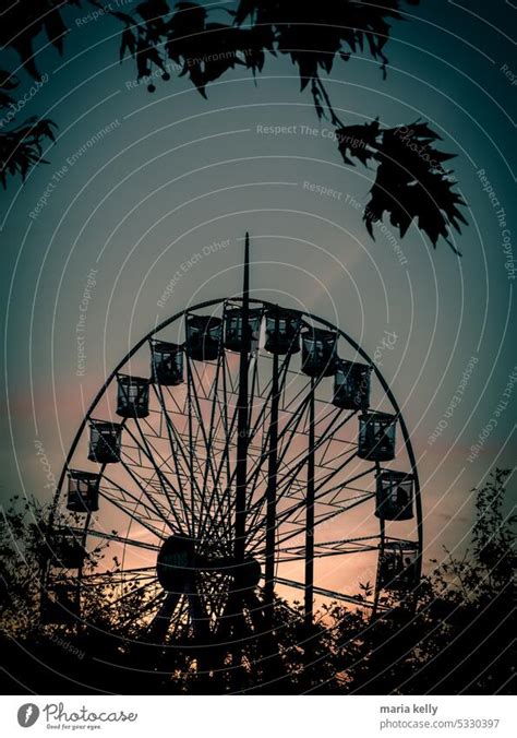 Ferries Wheel At Amusement Park A Royalty Free Stock Photo From Photocase