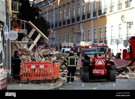 Firefighters Rescue And Medical Personnel Are Seen At Work On The