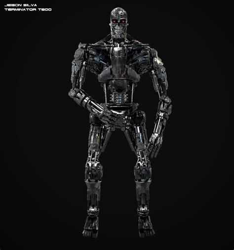 Terminator T600 3D Render, Digital Art by Jeison Silva