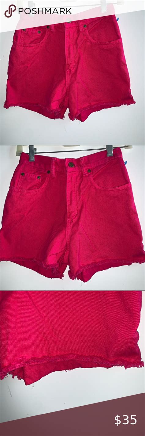 Vintage Pro Spirit Womans Neon Pink 80s High Waisted Shorts Y2k High