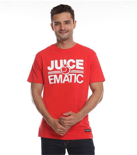 Promo Juice Ematic Kaos Lengan Pendek Pria Merah Dave Planet Surf