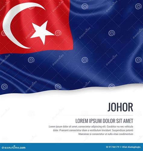 Malaysian State Johor Flag Stock Illustration Illustration Of Navy Moon 91746179