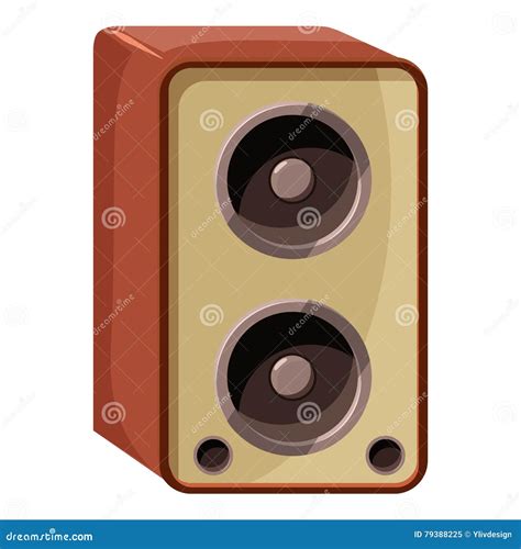 Sound Speaker Icon Isometric 3d Style Stock Vector Illustration Of