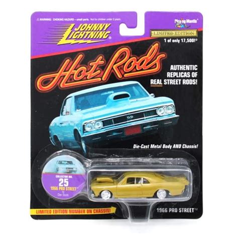 164 Hot Rods 1966 Pro Street Gold Vintage Diecast Collection Diecast Direct Inc